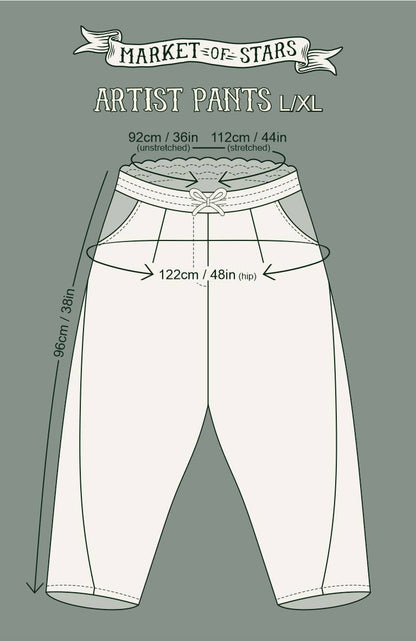 Theatre of Dreams Linen Cropped Artist Pant | Market of Stars