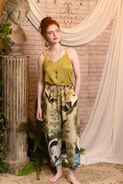 Theatre of Dreams Linen Cropped Artist Pant | Market of Stars