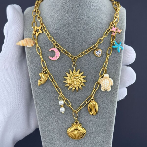 The Summer Tide Charm Necklace